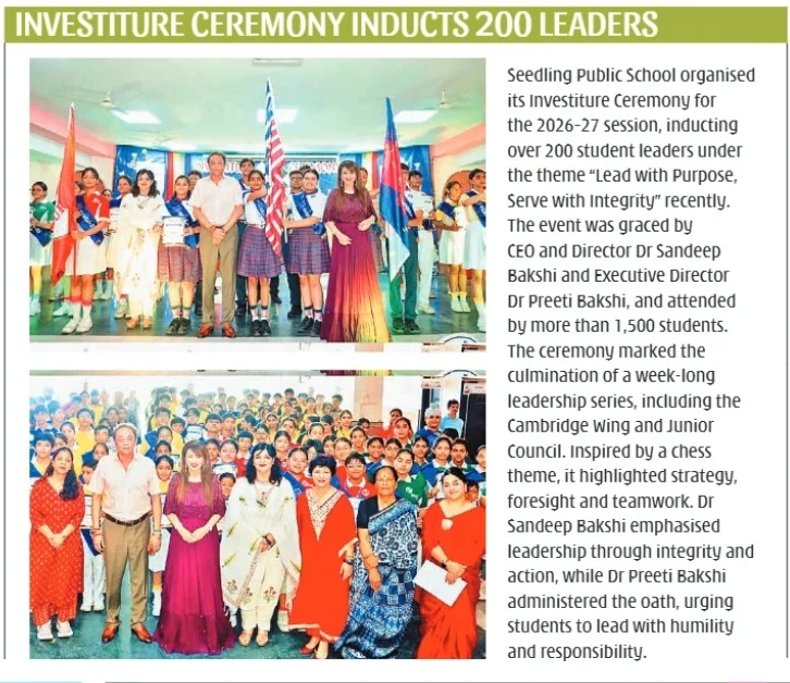 Investiture Ceremony 2026-27 — 200+ Student Leaders Inducted at SMHS